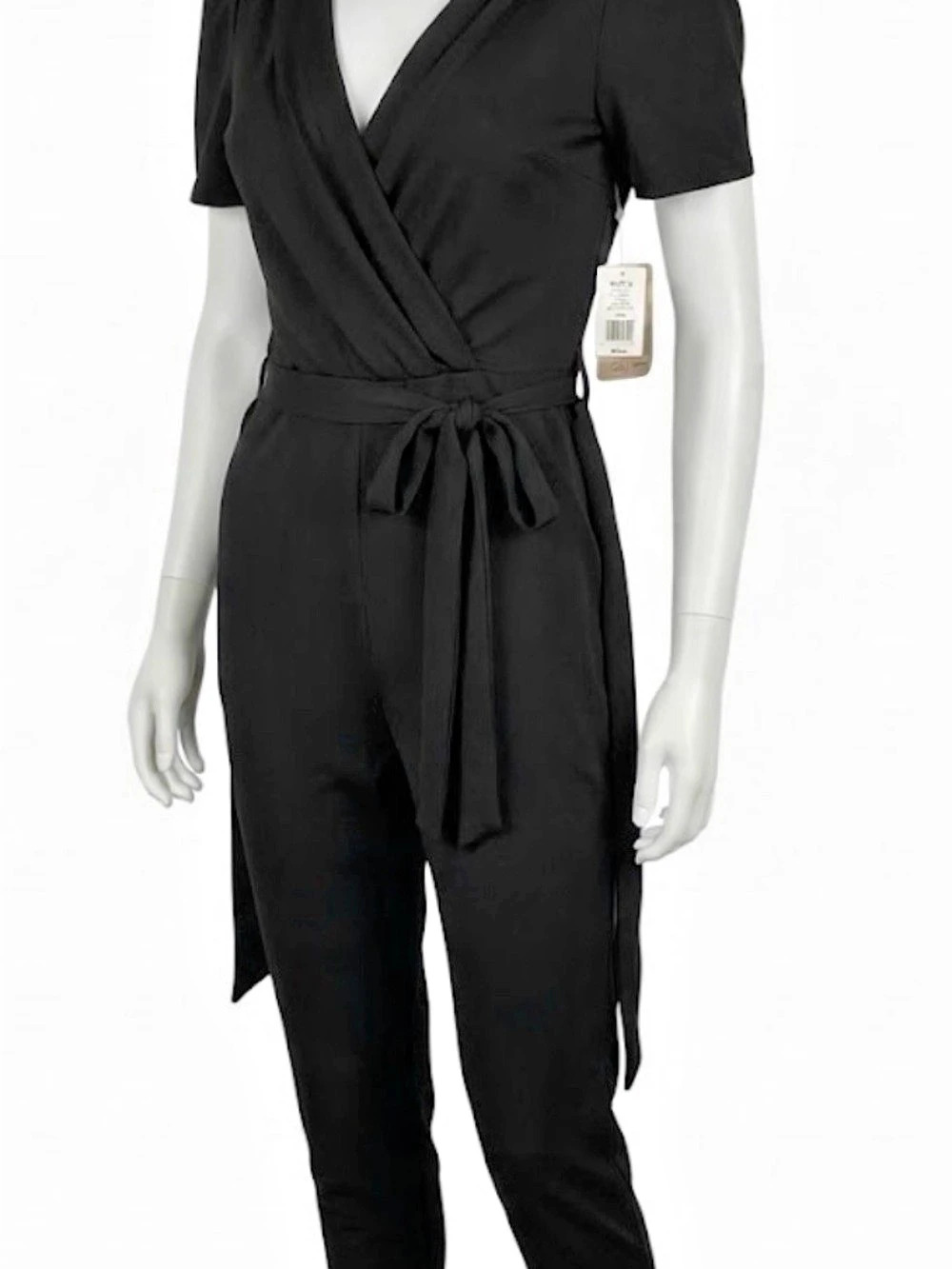 Lily Rose Black Wrap Jumpsuit Small NWT